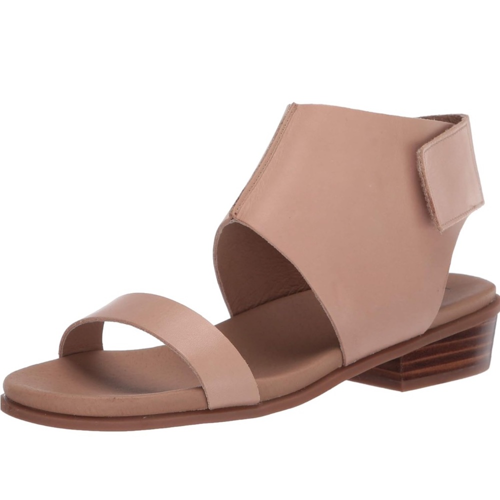 NWT vachetta leather sandals size 8 modern minimalist nude tan natural strappy